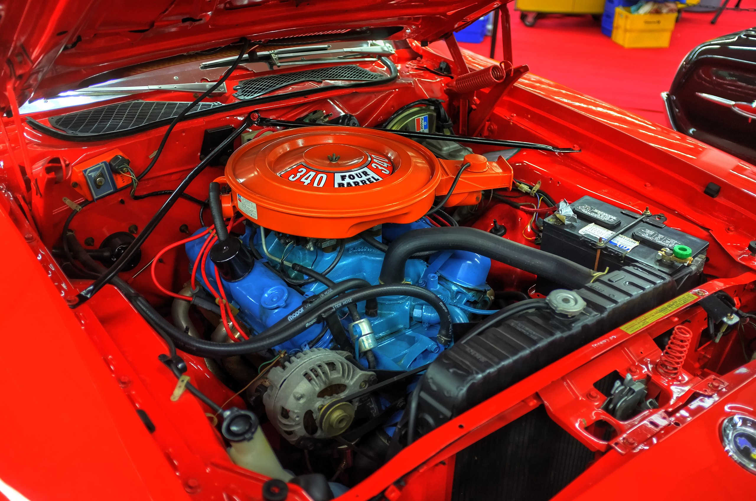 Disguise your Magnum motor as a Mopar LA engine.